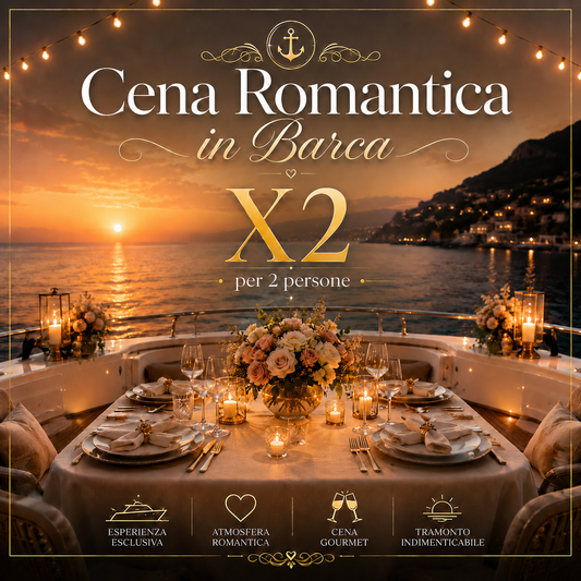 Cena Romantica x 2 + Pernottamento in Barca a Vela + Colazione