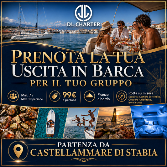 Uscita in barca per il tuo gruppo